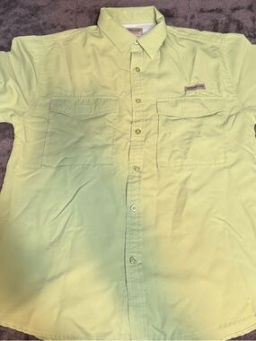 2pcs Realtree Men’s Short-Sleeve Button-Down Shirt - Light Lime &Sky Blue